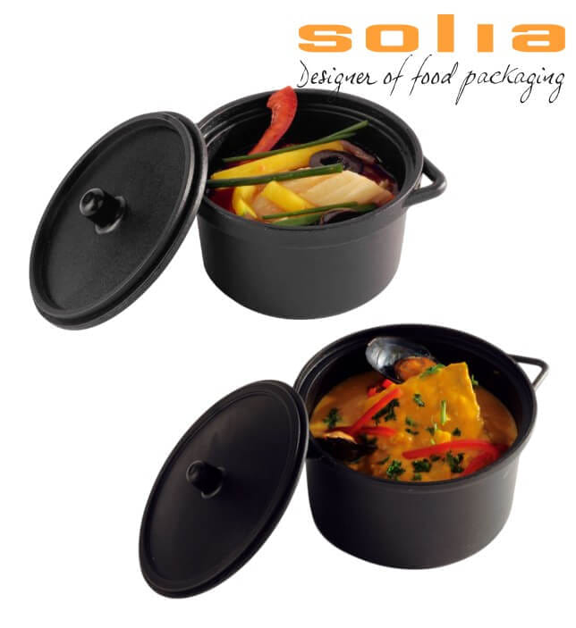หม้อพลาสติกขนาดเล็ก SOLIA PK1141-390 ขนาด 3 ออนซ์ แพ็ค 30 ชิ้น